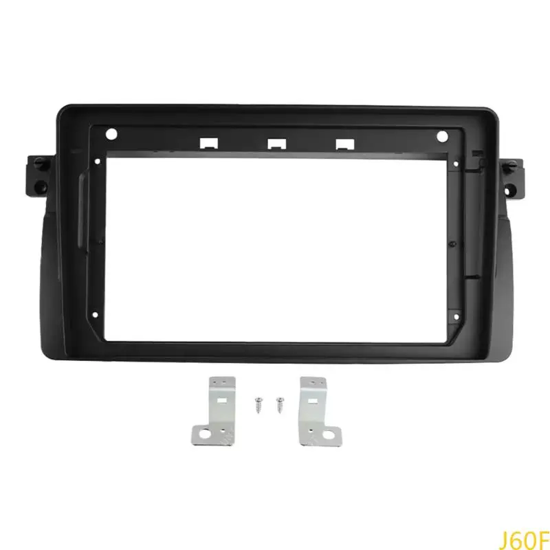 

J60F 9IN CAR Radio Fascia Панель для E46 1998-2005 Замена деталь монтажной панели монтажной панели 2 Din Stereo Radio Panel