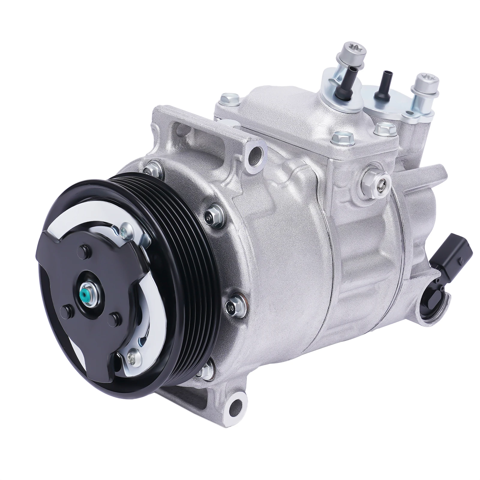 

12V 125 Amps Air Conditioning Compressor AC Clutch Kit for Cars and Trucks Silver Energy-saving Air Conditioning Compressor