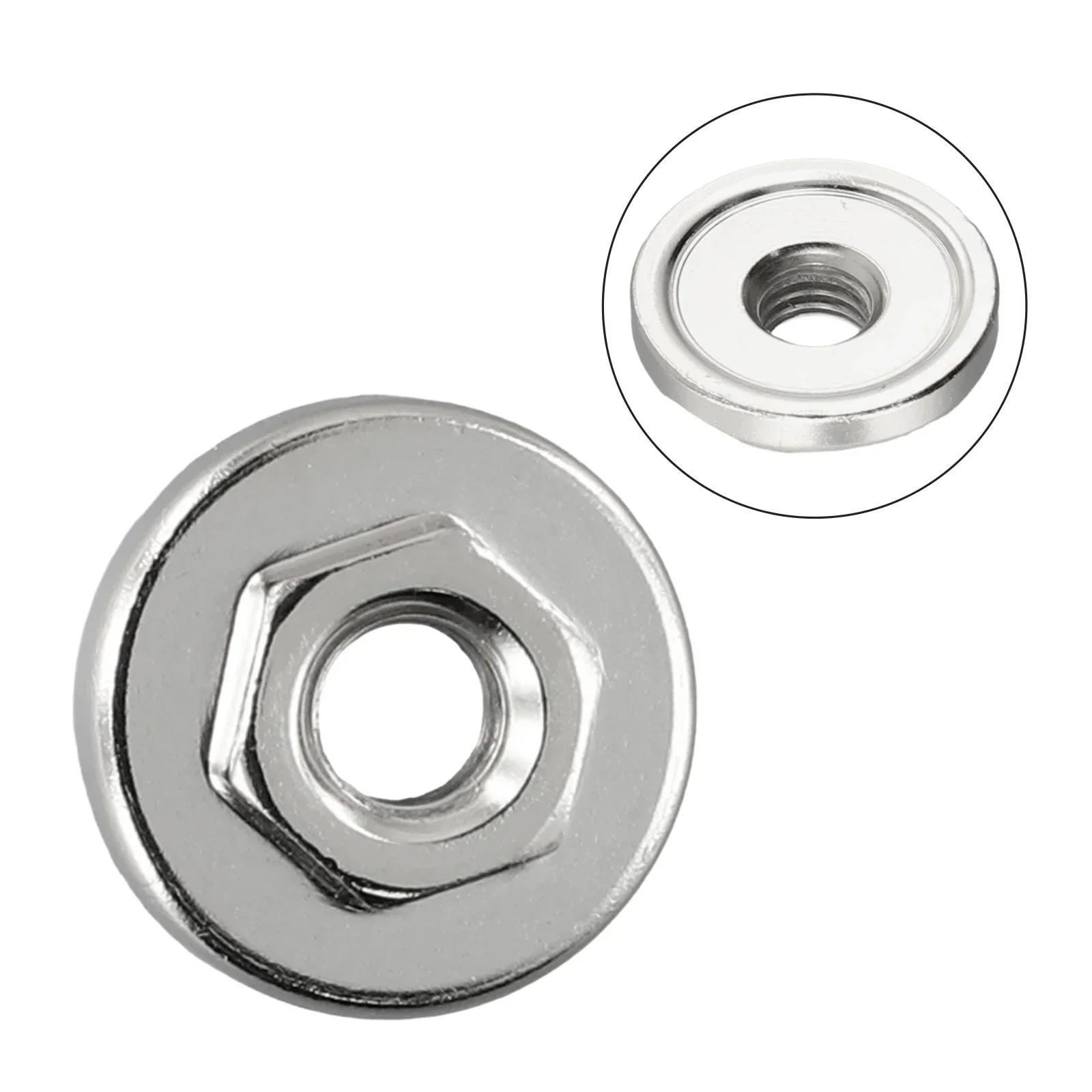 

Practical Angle Grinder Nut Stainless Steel 1 Piece Tool Accessory Anti-rust Hot Locking Plate M10 Thread Part