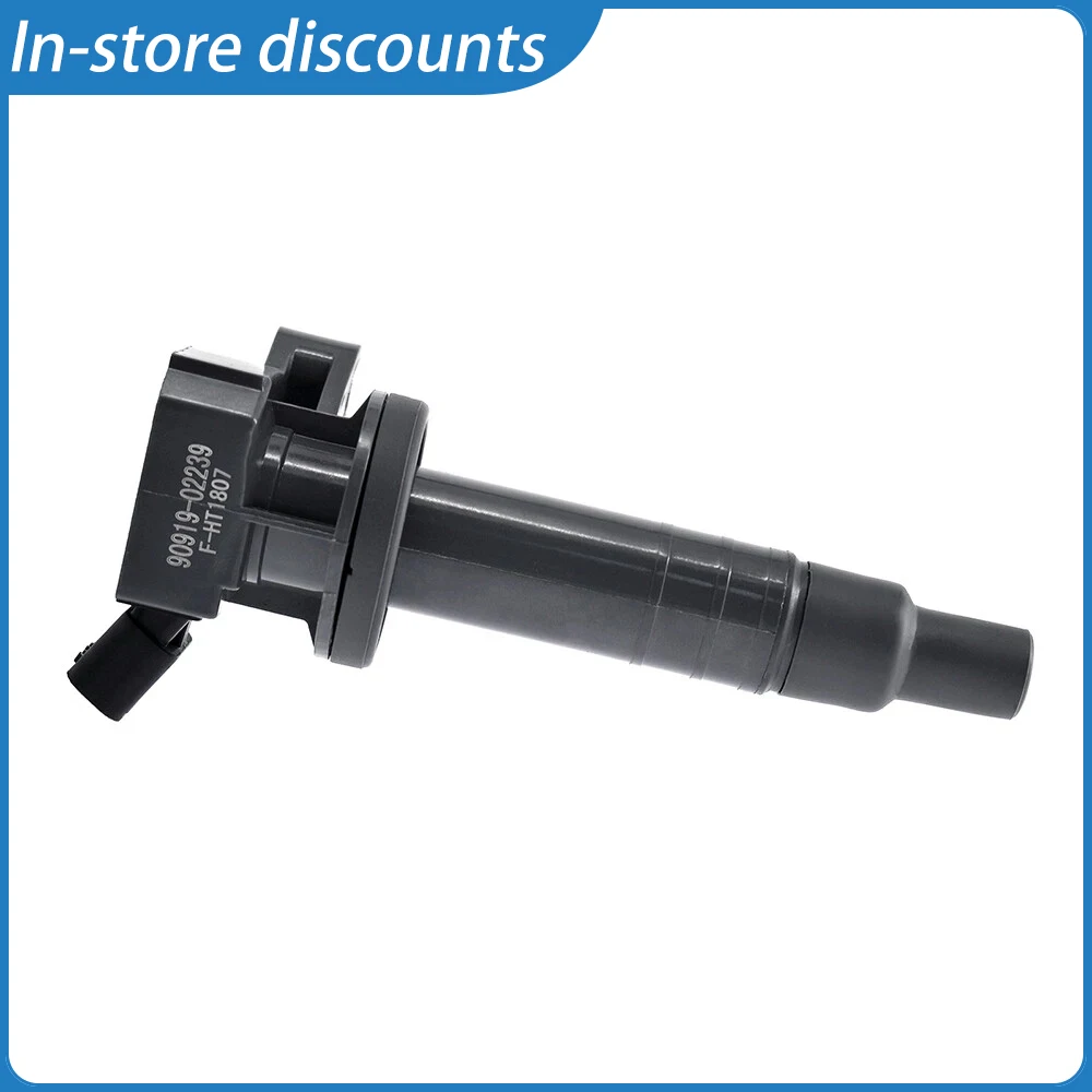 

Quality Ignition Coil 90919-02239 for Toyota Corolla Celica Matrix 1.8L, Performance Replacement Compatible with Denso 673-1300