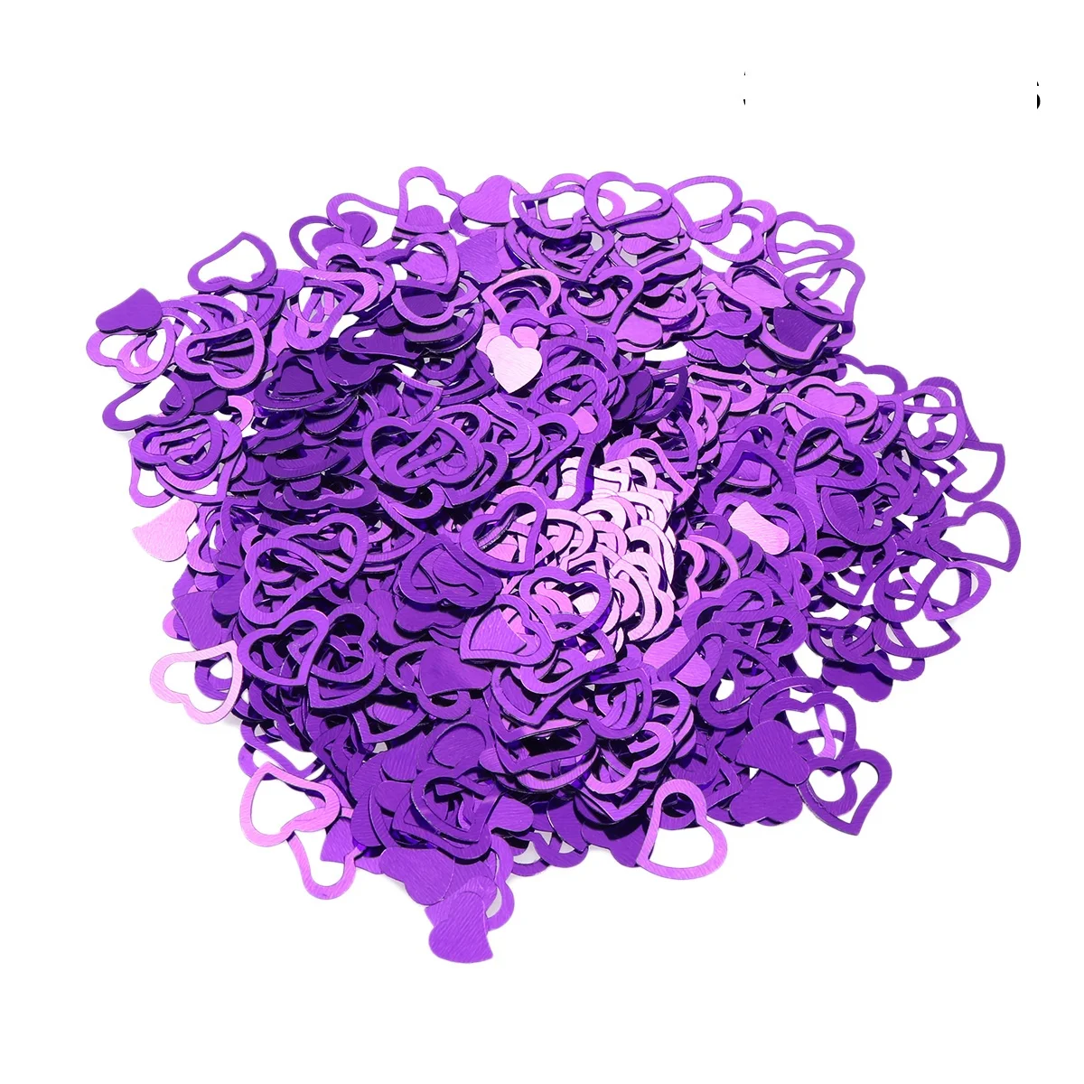 

3000Pcs Heart Shape Confetti Plastic Shiny Table Decor for Wedding Birthday Party Sprinkle Decoration Romantic Event Craft No