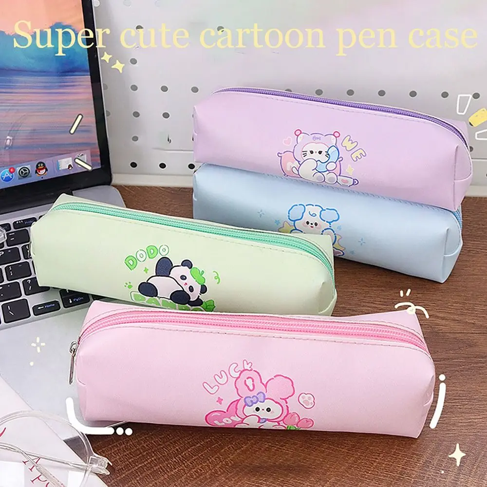 Multi-functional Pencil Case Stationery Pen Case Panda Dog Cat Rabbit Pencilcase School Supplies Pencil Pouch Back To School