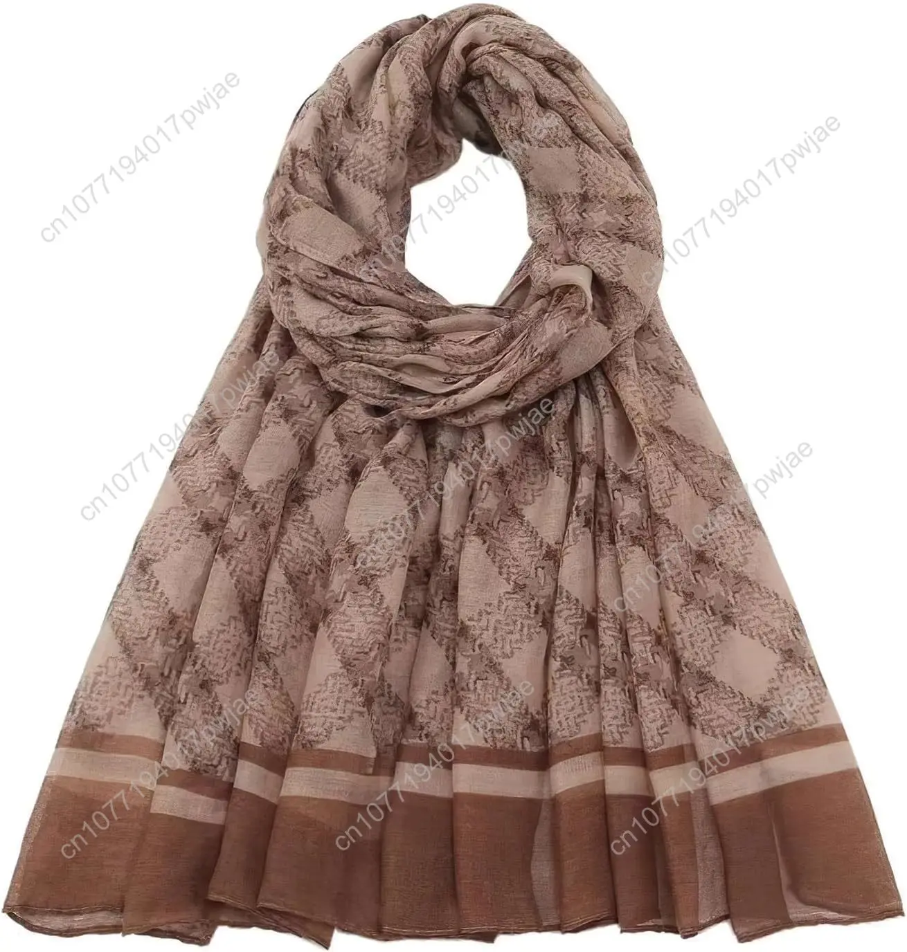 

vimate Lightweight Scarf for Women Fashion Head Cover Hijab Cotton Voile Scarf Shawl Wrap for Spring Fall Winter Season