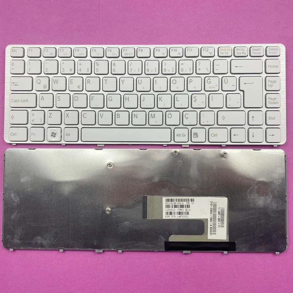 

Turkish Keyboard For Sony VAIO VGN-NW Series NW20 NW21 NW25 NW31 NW320 NW35 NW38 NW50 NW 51 NW70 MW71 NW91 TR Layout