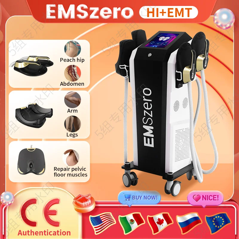 EMSzero 15Tesla 6500w NEO Body Slimming Nova Fat Burning Muscle EMS Sculpting Electromagnetic Stimulate Pro Machine