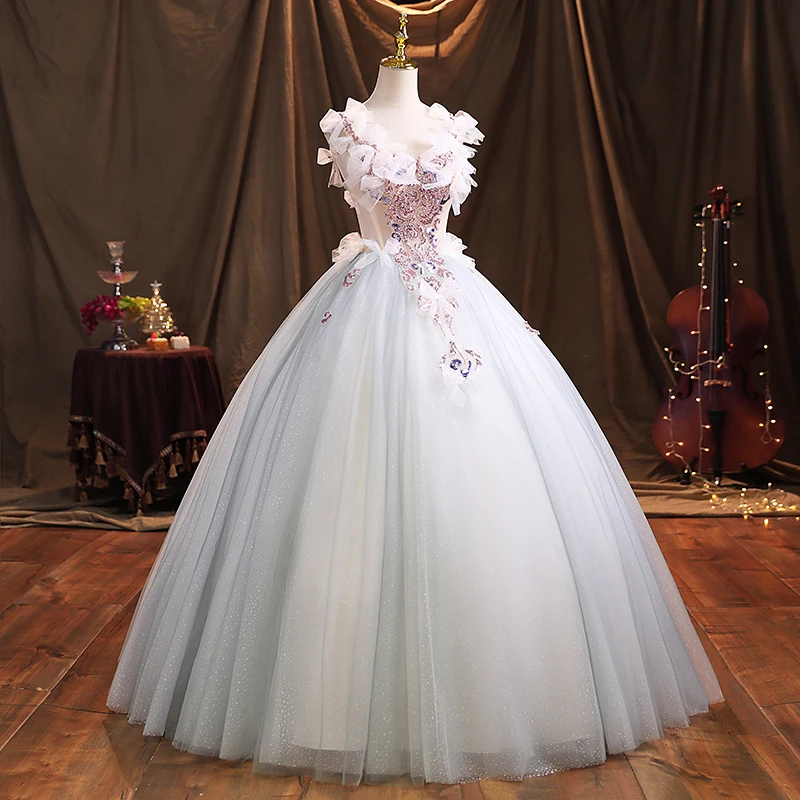 Премиум-платья Quinceanera Вечернее платье Элегантное бальное платье с несколькими украшениями в виде банта. Платье принцессы для выпускного вечера больших размеров по индивидуальному заказу