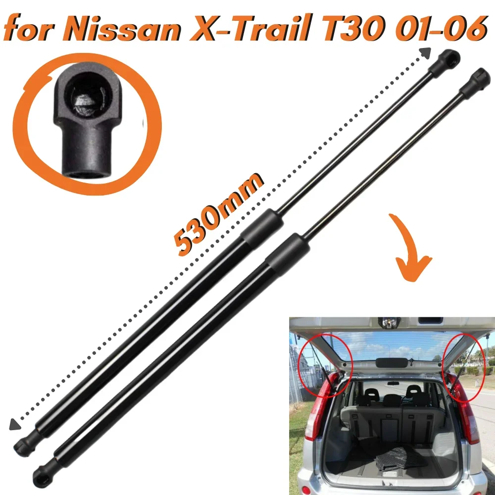 

Qty(2) Trunk Struts for Nissan X-Trail T30 SUV 2001-2006 Customized Force 500N Rear Tailgate Boot Lift Support Gas Springs Shock