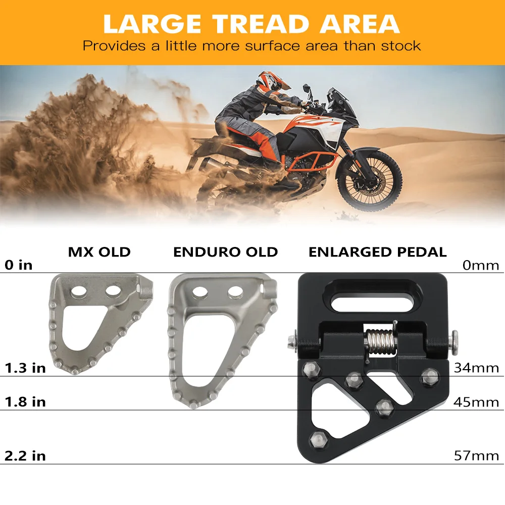 

NICECNC For KTM EXC 300 EXC 250 EXCF 350 2004-2016 SX 125 SXF 250 SXF 450 2004-2015 Folding Brake Pedal Tip 690 Enduro R SMC R