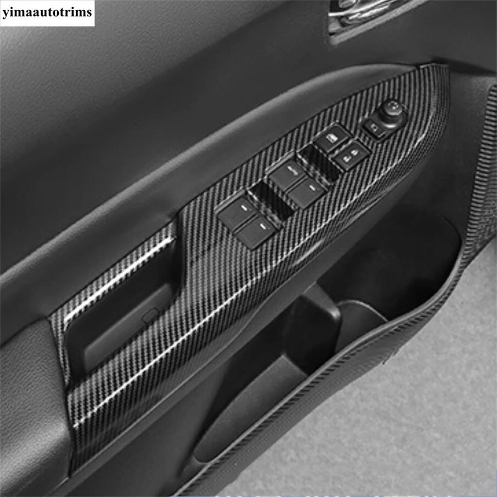 For Suzuki Vitara Escudo 2015 - 2023 Interior Door Armrest Lift Window Switch Panel Cover Trim Car ABS Carbon Fiber Accessories