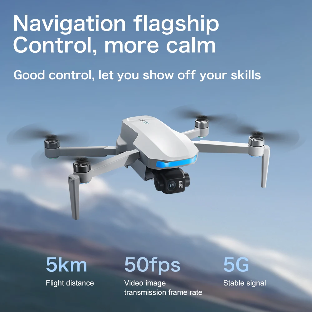 Top Deal S-X1 MAX GPS Drone 3 Axis Gimbal 4K UHD FPV LCD Screen 3 Batteries Foldable Anti Interference Clear Image Professional - view 6