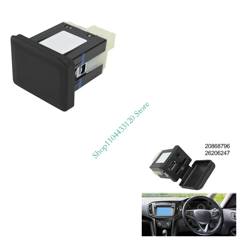 0XXD Universal Car Stereo Aux Adapter With Enhanced Stability 26206247 20868796 For Smartphone Tablet Connectivity Clear