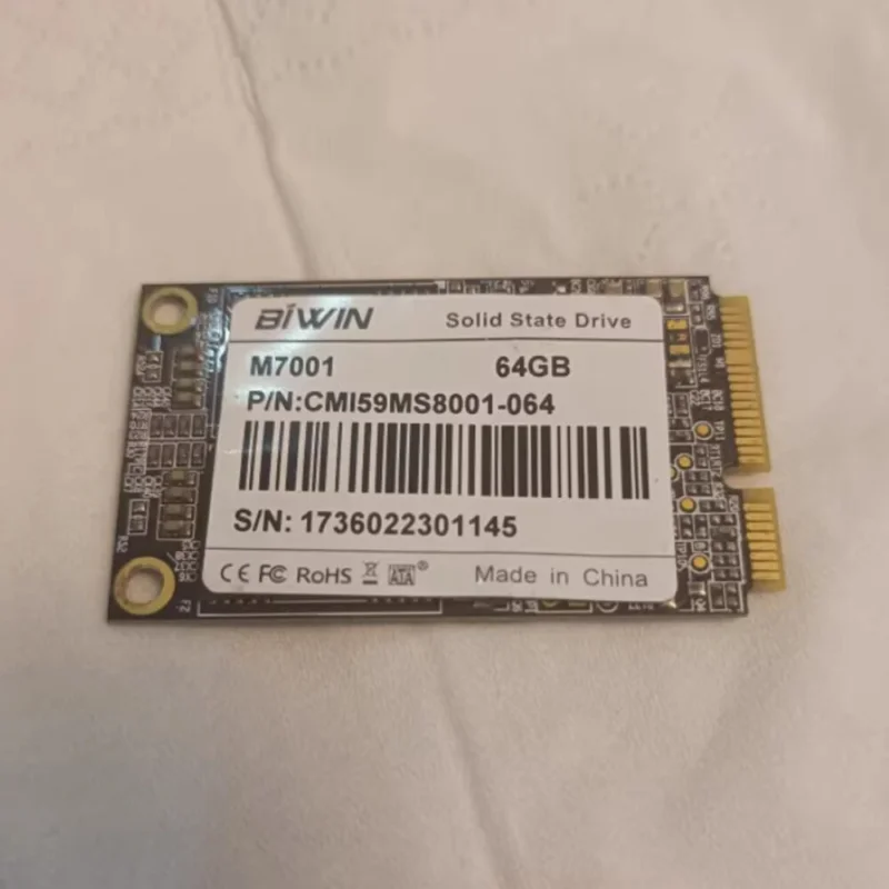 Твердотельный накопитель для BIWIN Msata 32G 60G 64G 128G SSD