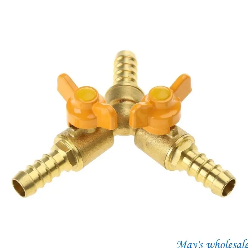 Y Shaped Brass Connector Reliable Y Splitter Heavy Duty Connector Efficient Water Distribution Simple Installation 448A