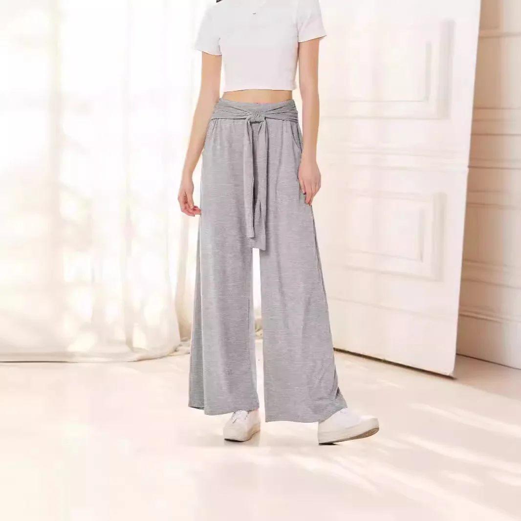 Autumn/winter Fashion Women's Clothing Solid Color Drape Wide-leg Pants Casual Versatile Soft and Comfortable Yoga Pants Women