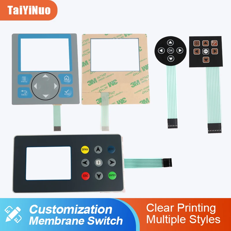 

Waterproof Metal Dome Membrane Switch With FPC Circuit Cable Flexible Circuit Board Flexible Membrane Keypad for Home Appliance