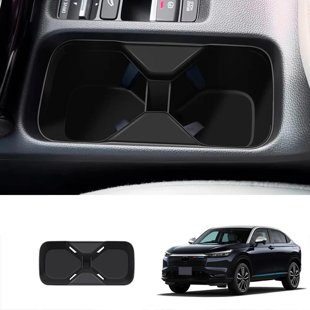 RHD لهوندا Vezel H-RV HRV 2025 2026 سيليكون وحدة التحكم المركزية والعتاد التحول لوحة كوب ماء حامل زجاجة لوحة شحن لاسلكية #2