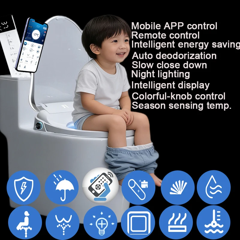 Smart Toilet Cleaner Electric Bidet Front Washing APP Control Sanitarios Inteligentes Jet Toilettes Japonais Toilette Intime