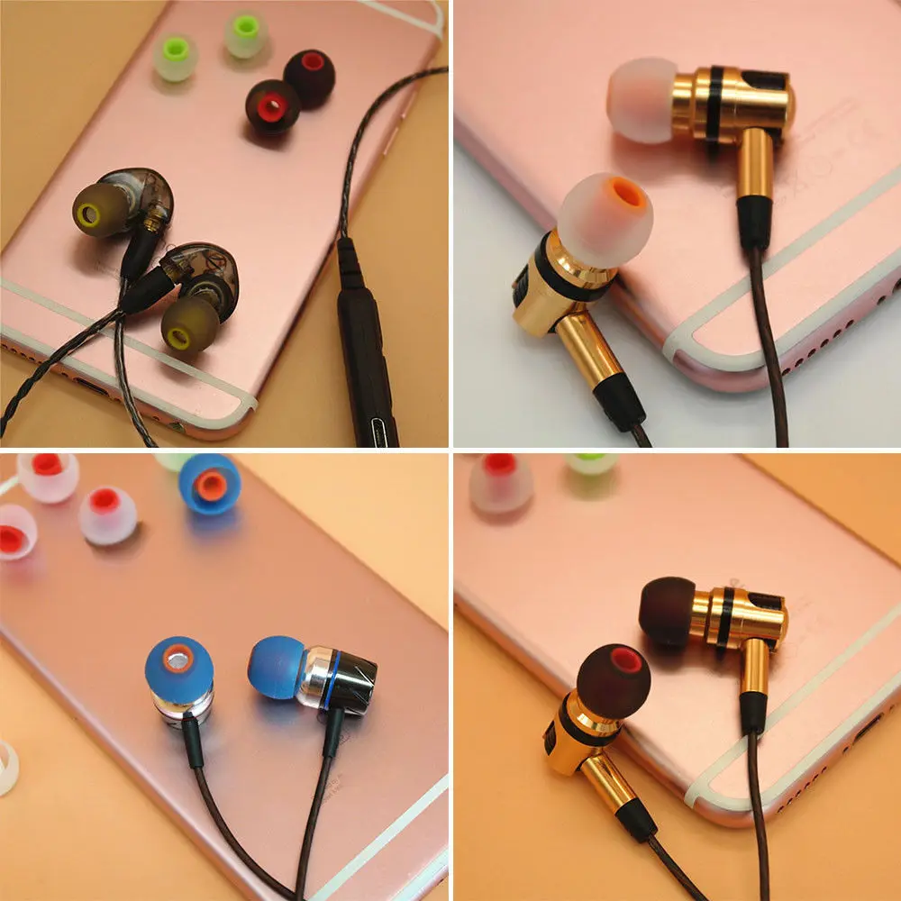 12pcs Universal 3.8mm In-ear Earphone Headphone Earbuds Replacement Silicone Rubber Ear Tips