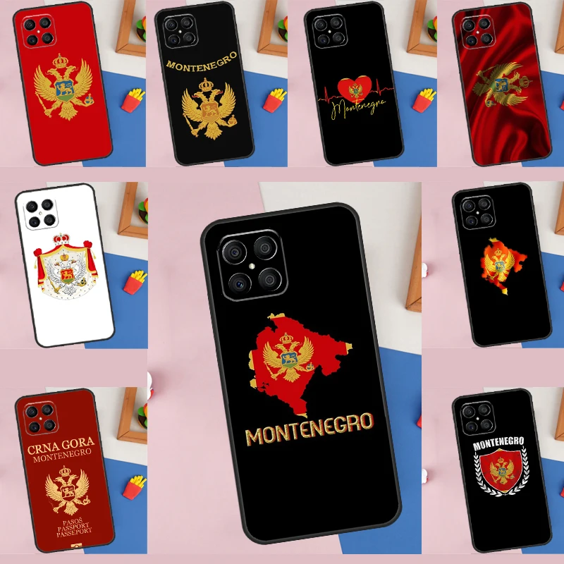 Montenegro Flag Case For Huawei P Smart 2019 2021 P20 P40 P30 Lite P50 Pro Nova 5T Honor X8 X9 50 70 Cover