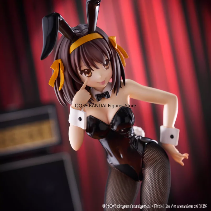 Original BiCute Bunnies Anime Suzumiya Haruhi No Yuuutsu Suzumiya Haruhi Bunny Girl Action Figure Model Desktop Ornaments