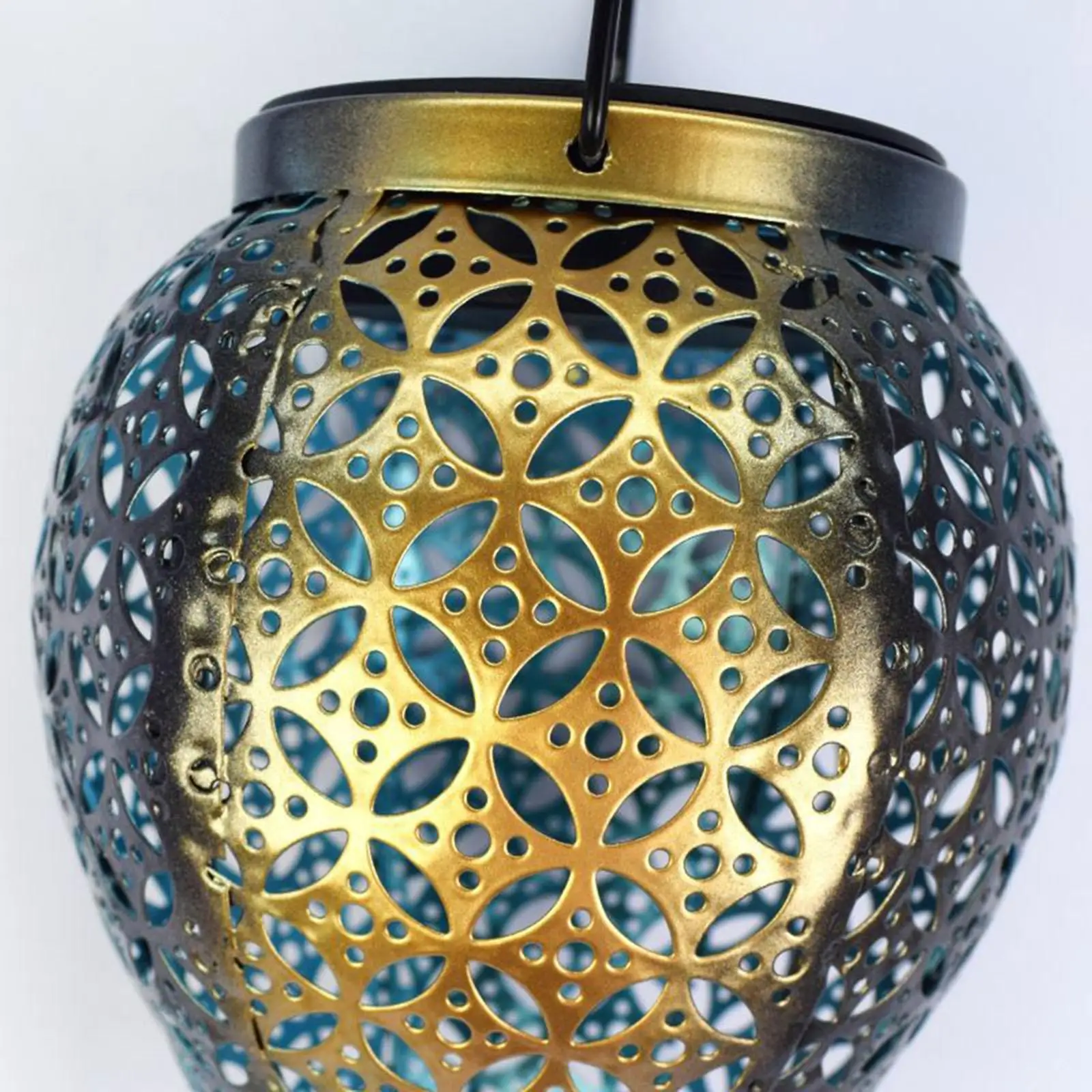Landscape Hot Air Balloon Lantern Solar Garden Light Lamp Stick Lights