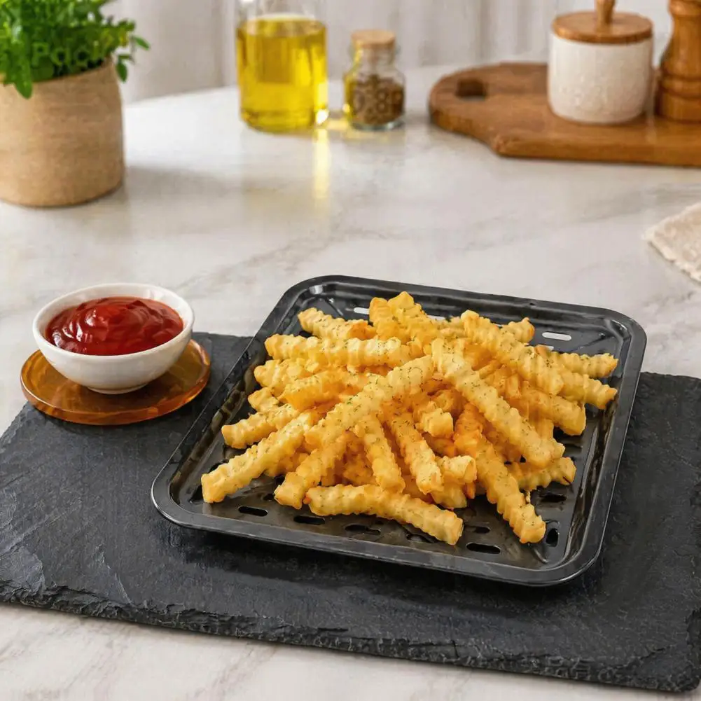Nonstick Grill Pan for Ninja Foodi Heat Circulation Tray for Air Fryer Air Fryer Grill Pan Replacement Tray Nonstick for Ninja