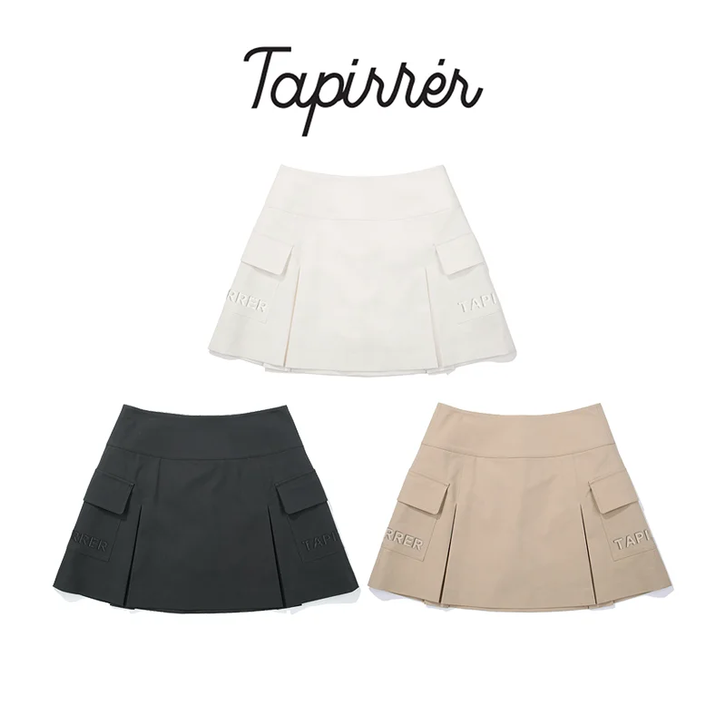 

2025 Spring/Summer New Tapirrer Korean Golf Clothing Women's Short Skirt Sports Outdoor Slim Fit Comfortable Fashion Versatile Casual Breathable Lightweight Half Skirt