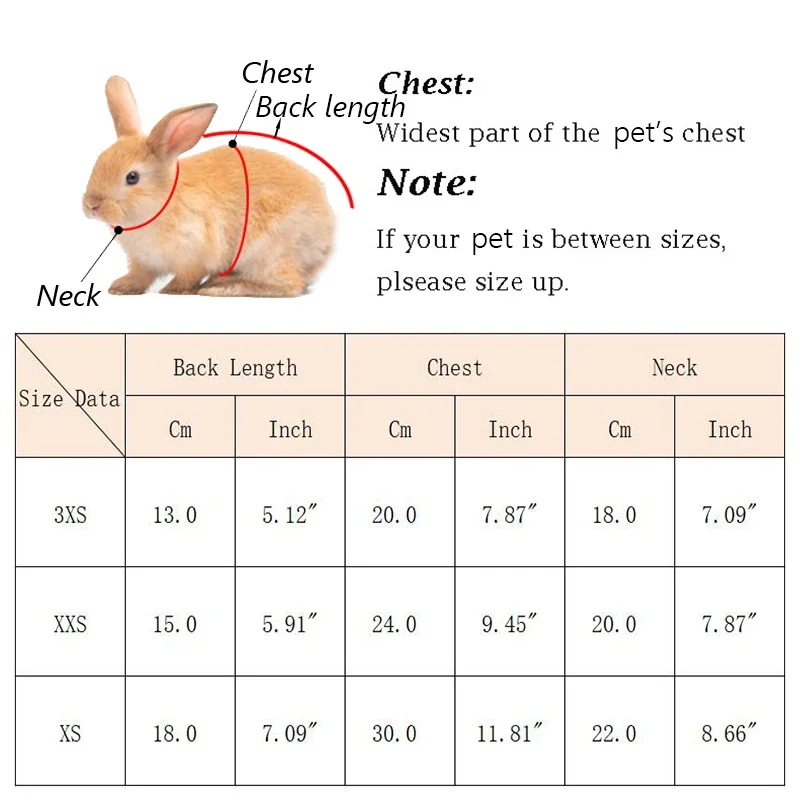 Autumn Winter Bunny Jacket Warm Fleece Small Animals Clothes for Rabbit Kitten Hamster Cute Print Pet Vest