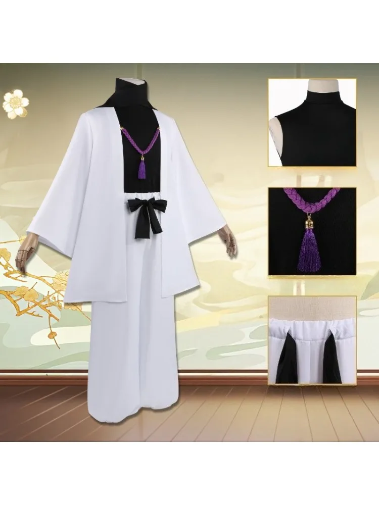 Anime Gojo Satoru Cosplay-Kostüm Japan Kimono Jacke Oberteil Hose Anzug für Männer Halloween Comic-Con Karneval Party Kleidung