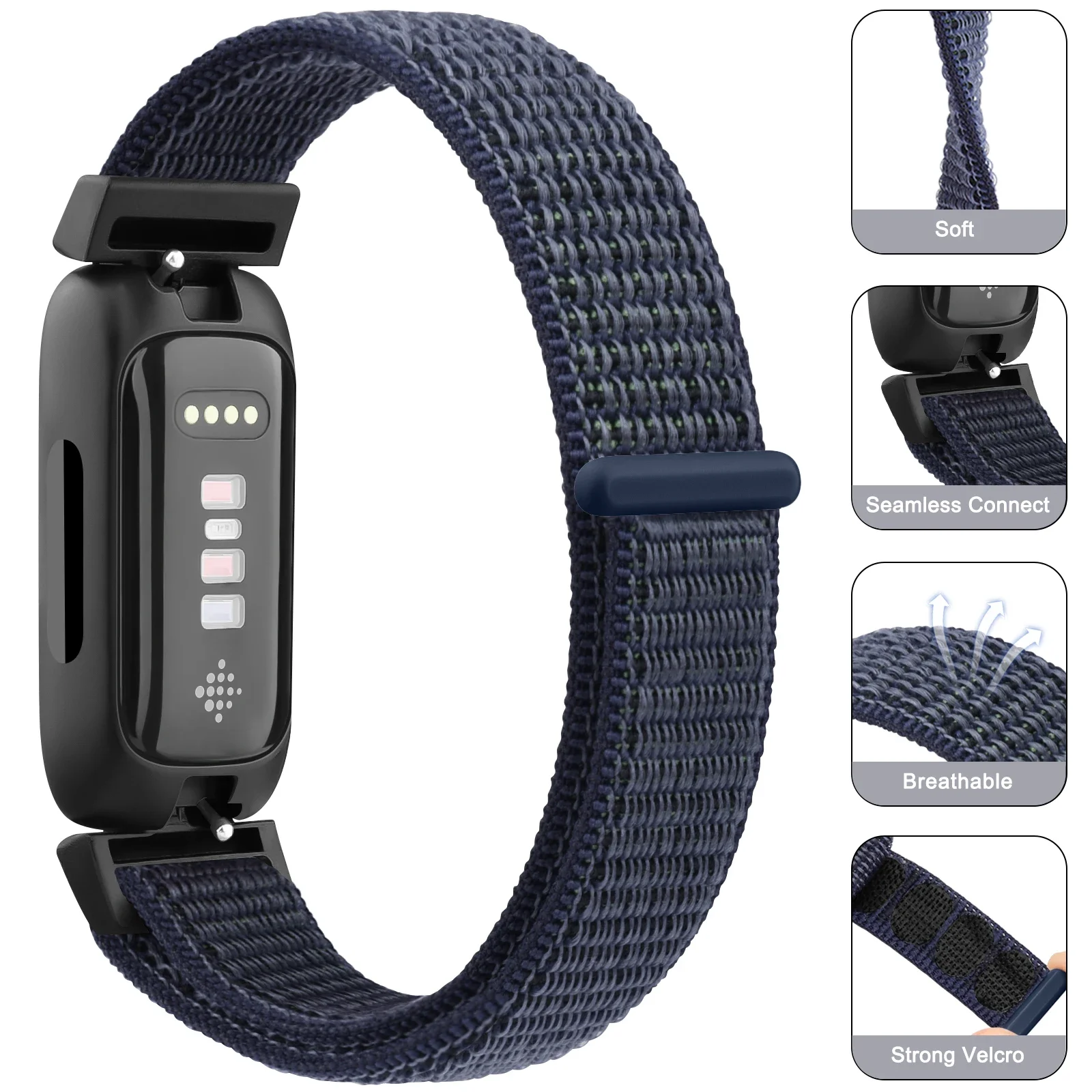 حزام ساعة من النايلون لساعة Fitbit Inspire 3 Band لملحقات استبدال سوار الساعة الذكية Fitbit Inspire 3