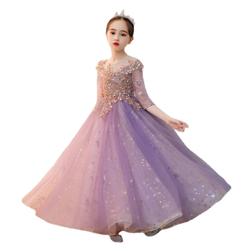 Princess Communion Dress Girl Tutu Dresses for Girls Dresses 2 to 8 Years Child Dress Elegant Party Children Baby