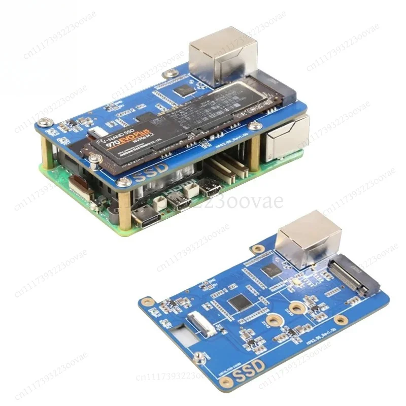 PCIe to NVMe SSD 2.5G Ethernet RJ45 HAT RTL8125 for Raspberry Pi 5 2280 2242 2230, Replacement Parts