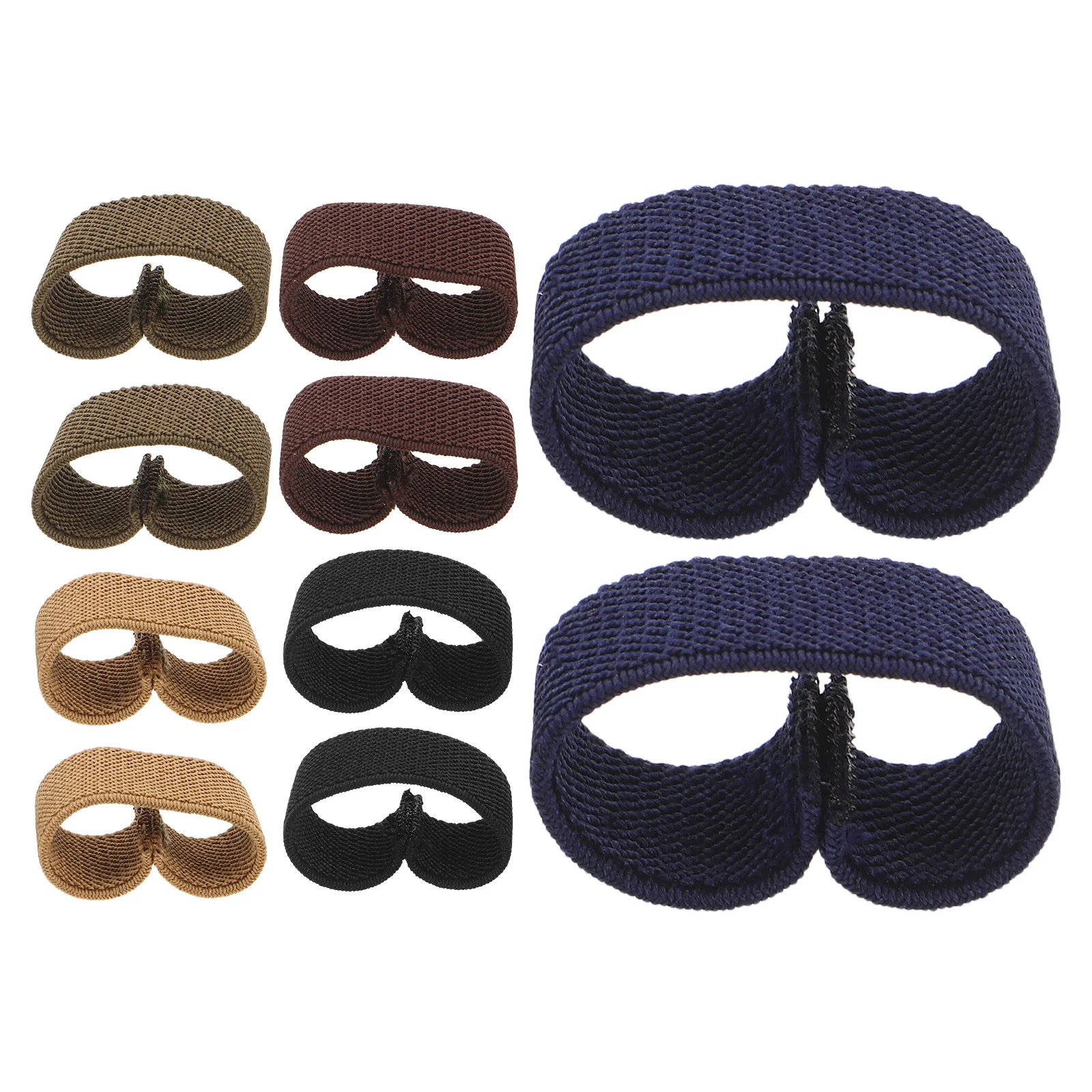 

10pcs Elastic Belt Loop Retainer Soft Woven Fabric Keeper Strap For Wide Waistband Secure Fit Daily Use Outdoor Travel