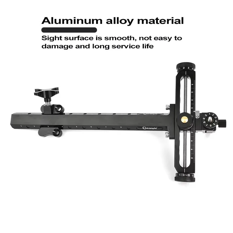 Archery Recurve Bow Sight T Shape Shooting Target Sights Quick Adjustment for Competition Style Hunting Practice