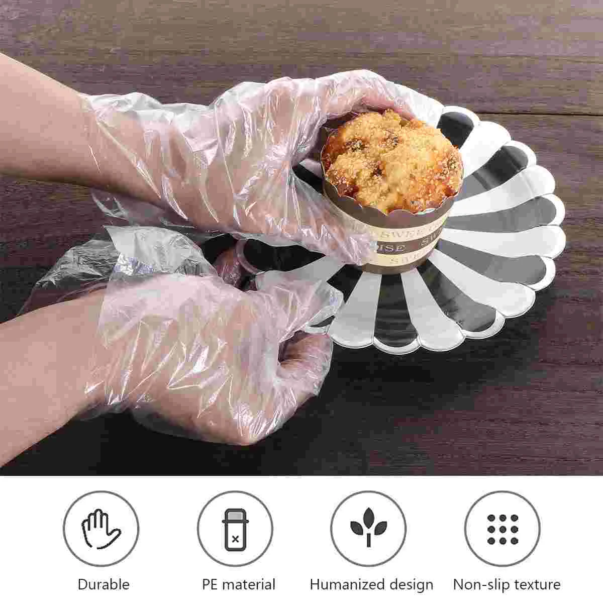 500 Pcs Convenient Gloves Doing Housework Beauty Disposable and Crafts for Daily Long Lasting