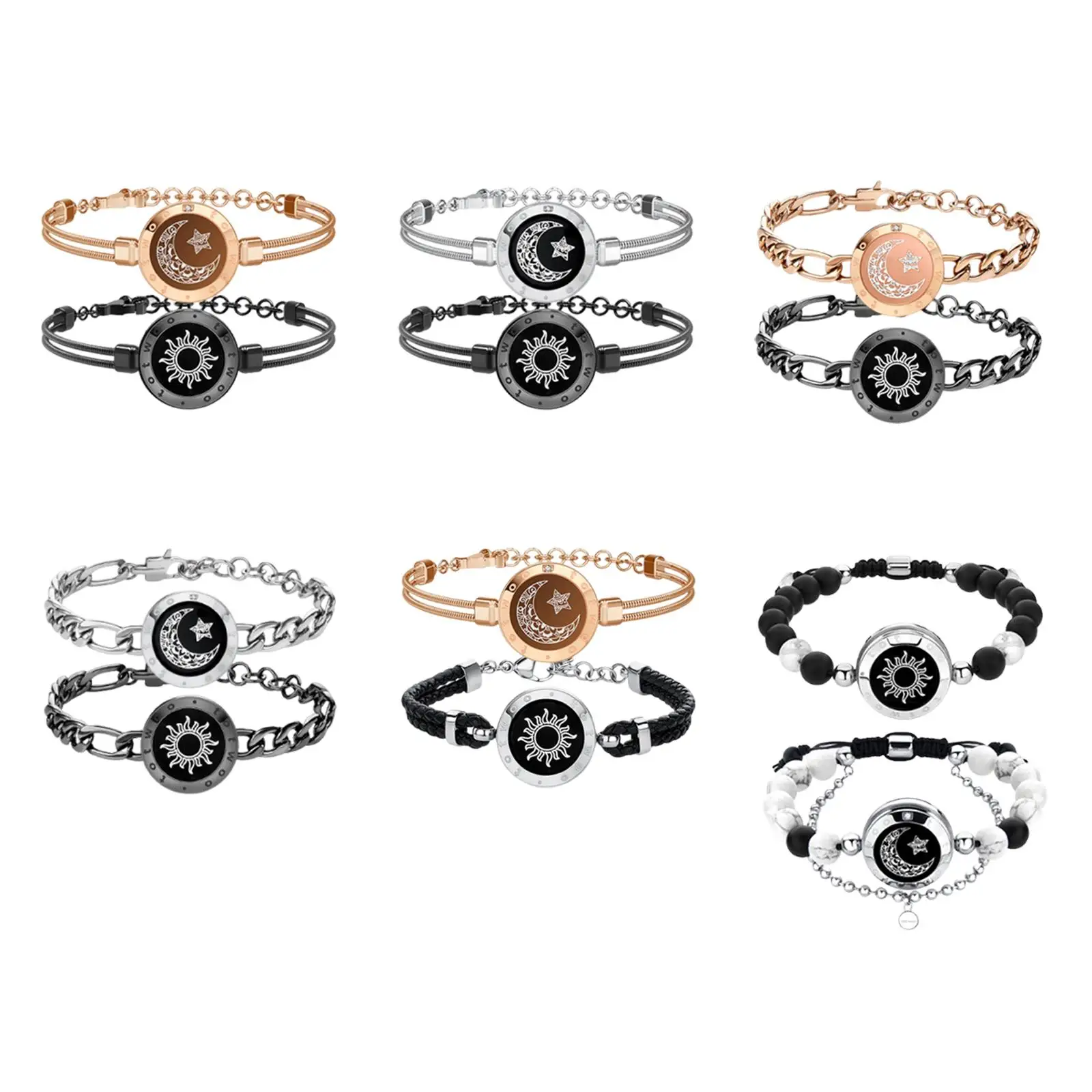 

2 шт. сенсорные браслеты для пар BT для подруги на День святого Валентина