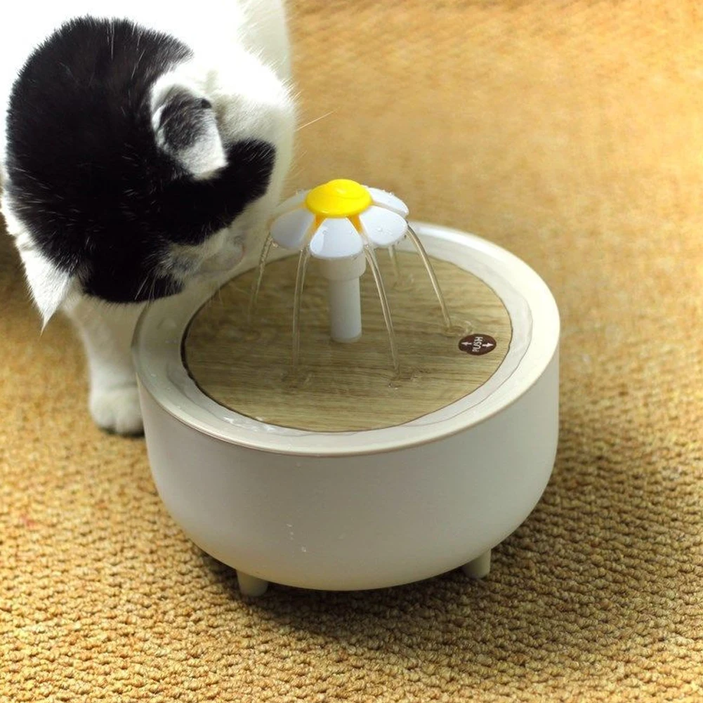 1200ml Automatic Cats Drink Bowl USB Auto Cat Drinker Electric Mute Recirculate Filtering Drinker Pet Water Fountain Filter