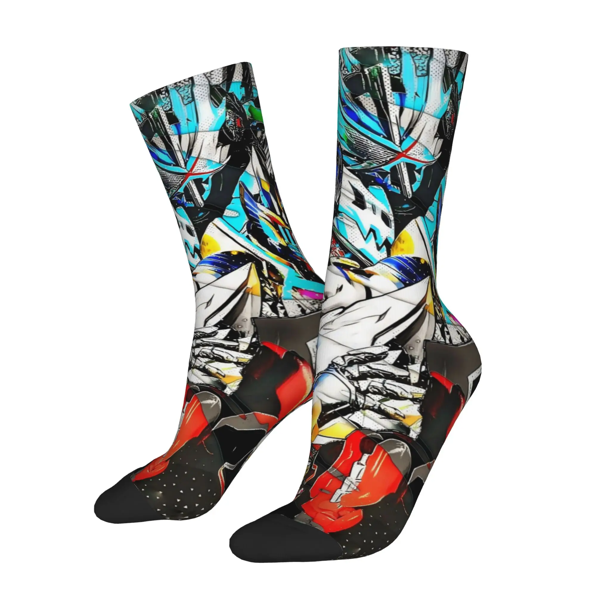 

Funny Sock BANDAI Kamen Rider 17 Hip Hop Quality Pattern Printed Men Socks Casual Men's Socks