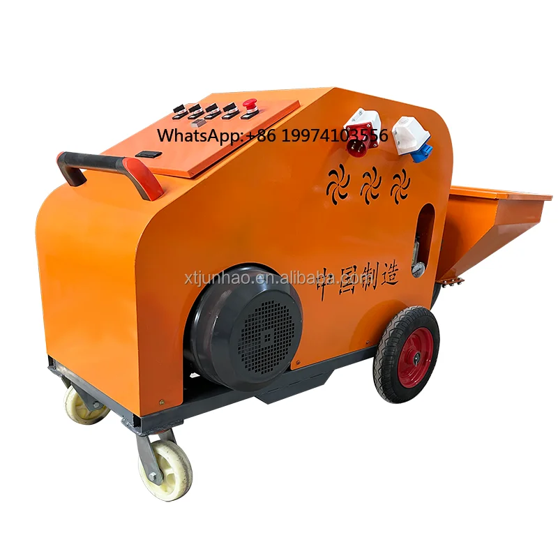 New double cylinder plunger mortar spraying machine High power putty cement spraying machine