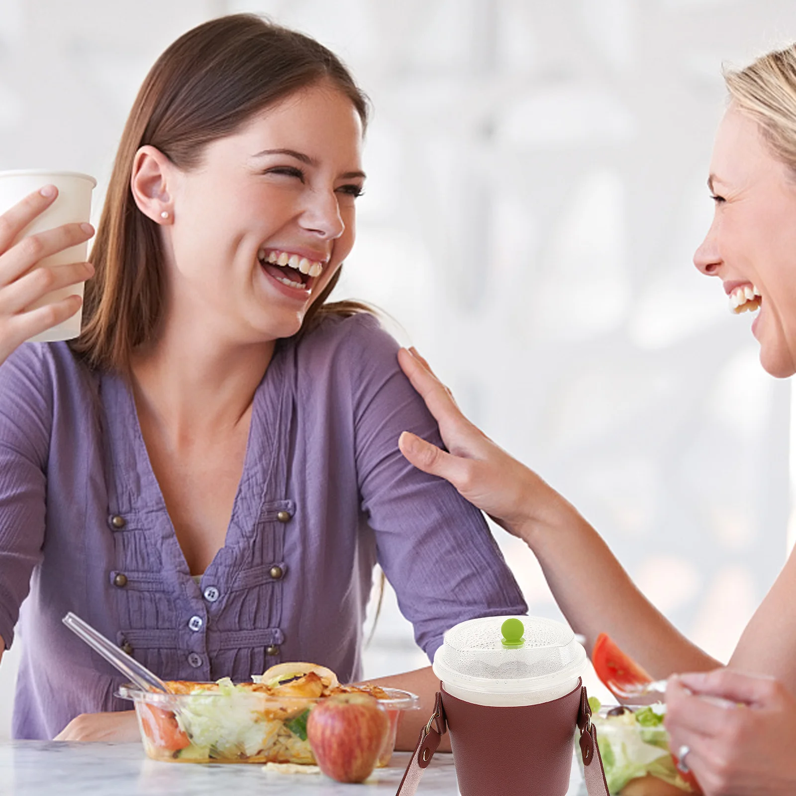 

1Pcs Water Cup Sleeve Premium PU Anti-Scald Cover Protective Handle Strap Heat Insulation Beverage Coffee Cup Protector