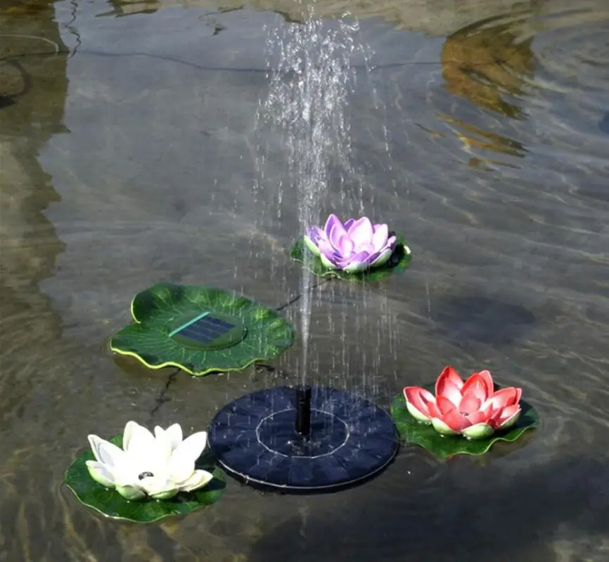 1pc Solar Floating Water Fountain Bird Bath Fountain Pump Pond Decoration Solar Powered fountain Water Pump for Garden and Patio