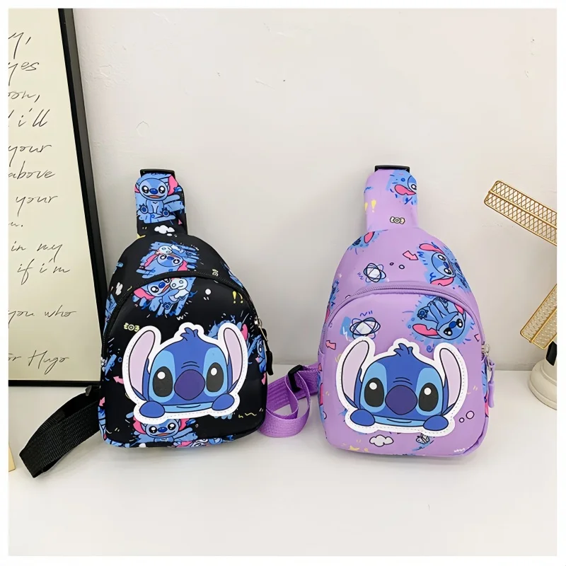 Adorable Anime Stitch 18*14*6cm Patterned Cross Body Bag for Fashion Loving Girls