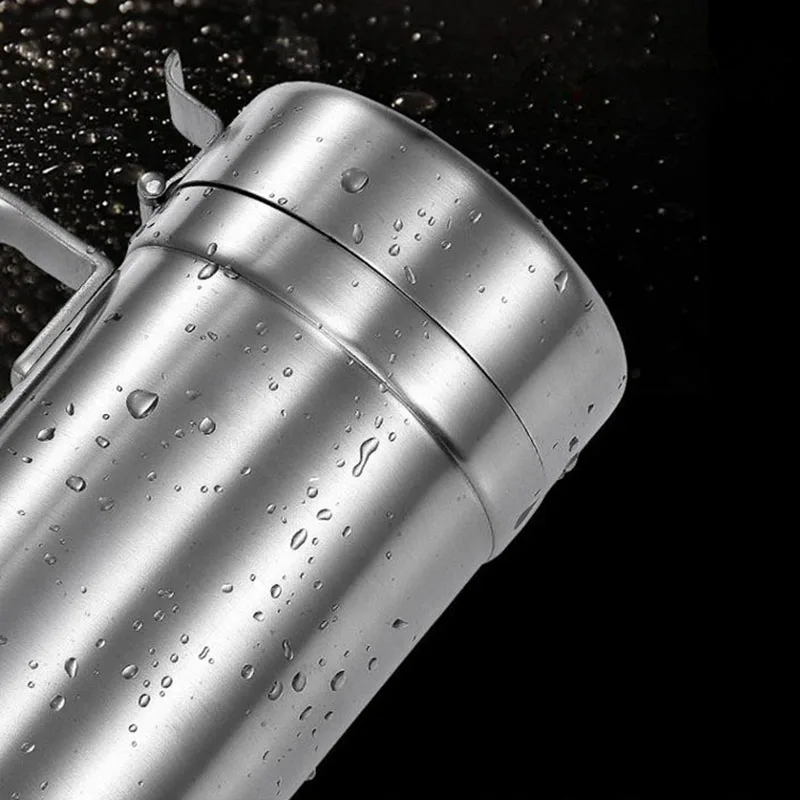 550/1000ML Kitchen Oil Bottle 304 Stainless Steel Leak-proof Oil Storage Bottle Dispenser Gravy Boats