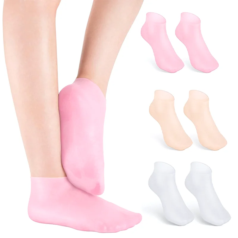 Silicone Sockliner Anti-Crack Softening Corns Heel Protector Reusable Comfortable Elastic Foot Protector