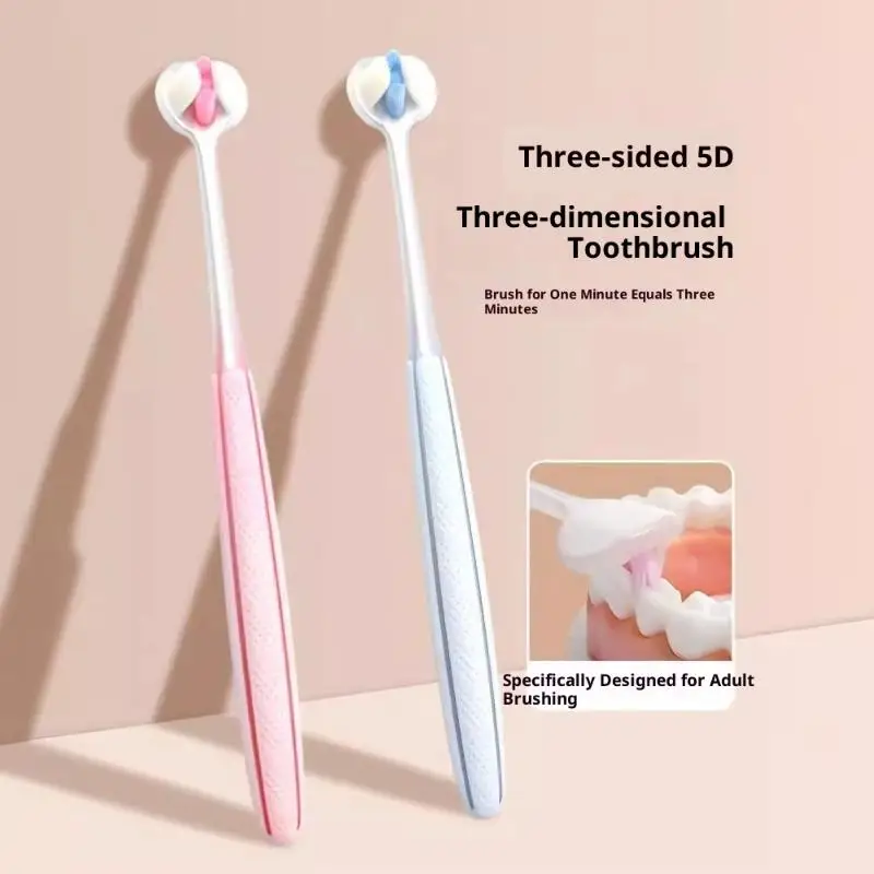 

1/2 шт. зубная щетка, трехсторонняя мягкая щетина, щетки для отбеливания зубов, комплексная чистка, семейные зубные щетки, уход за полостью рта