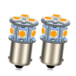 2 Stuks 6V 12V 24V 1156 BA15S P21W S25 Amber Rood Wit 5050SMD Lamp auto Moto Backup Richtingaanwijzer Reverse Brake Achterlicht Amber Led
