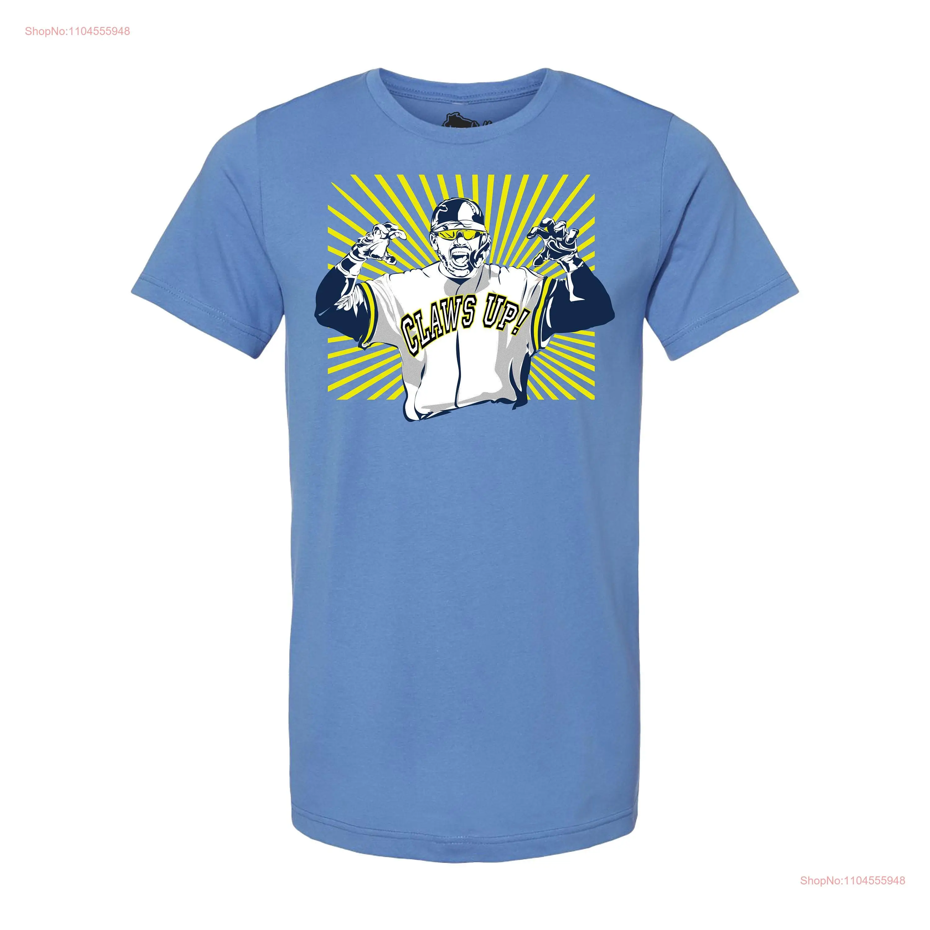 MKE Brewers Claws Up T Shirt long or short sleeves