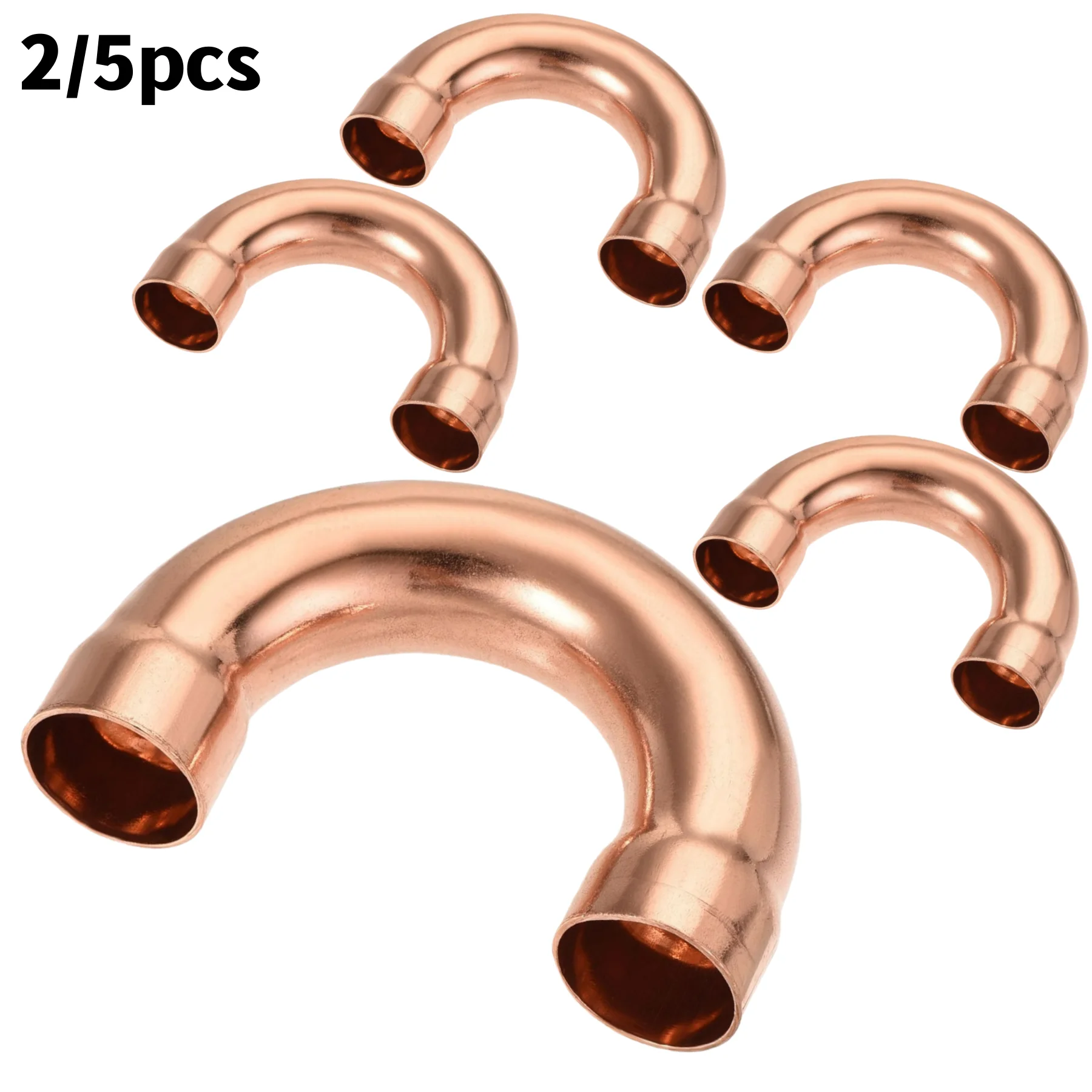 180-градусный U-образный медный фитинг, внутренний диаметр 1-3/4 дюйма, сварной трубный соединитель для макета трубы HVAC и кондиционера