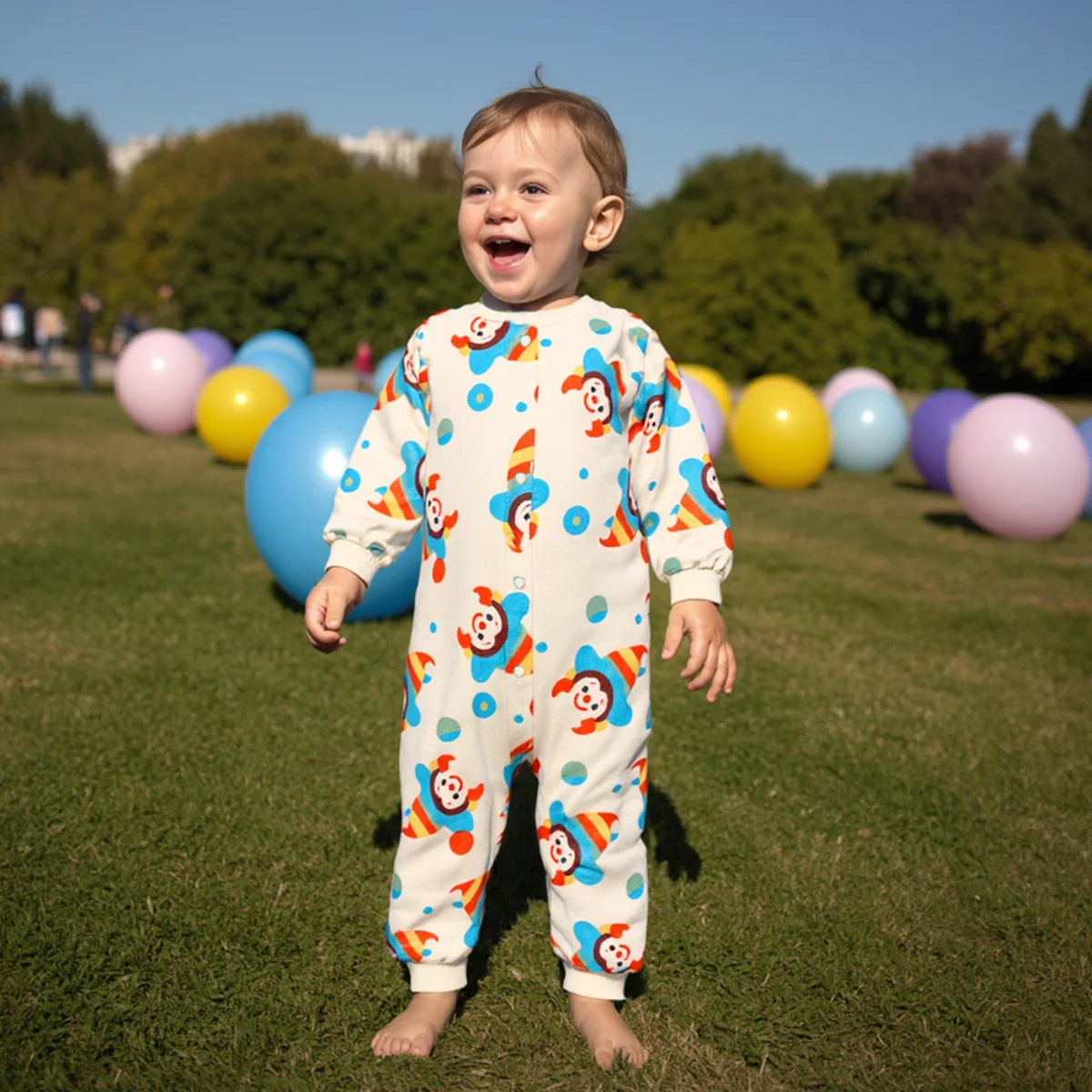 

Sanlutoz Flannel Winter Warm Baby Jumpsuits Long Sleeve Toddler Rompers Clothing Cute Cartoon Printing