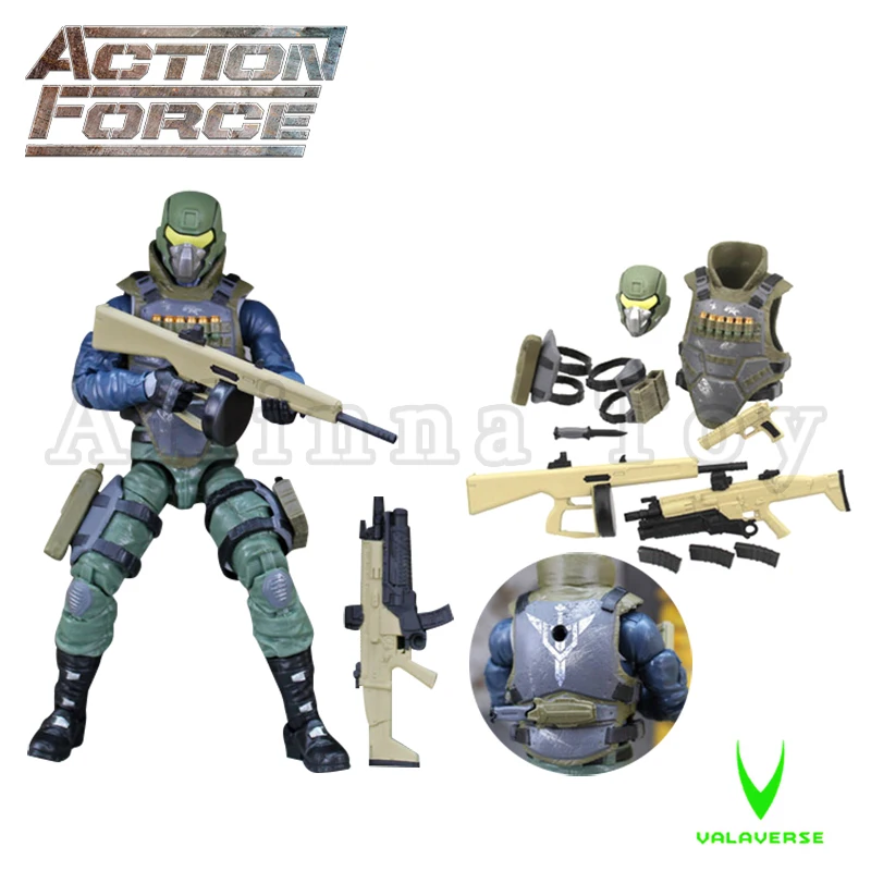 

Valaverse Action Force 1/12 6inches Action Figure Steel Brigade Gear Anime Collection Model For Gift